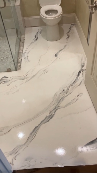 epoxy bathroom flooring