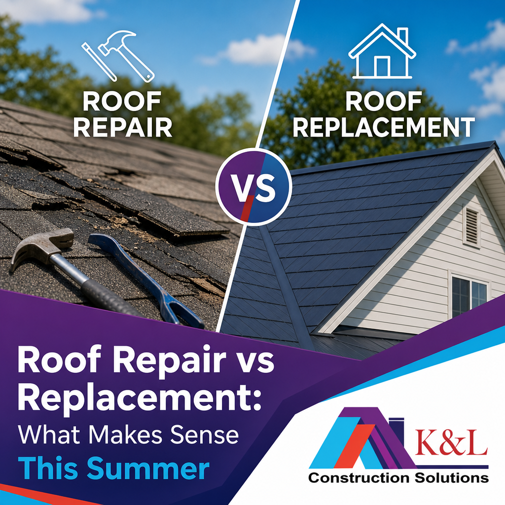 Roof Repair vs Replacement: What Makes Sense This Summer