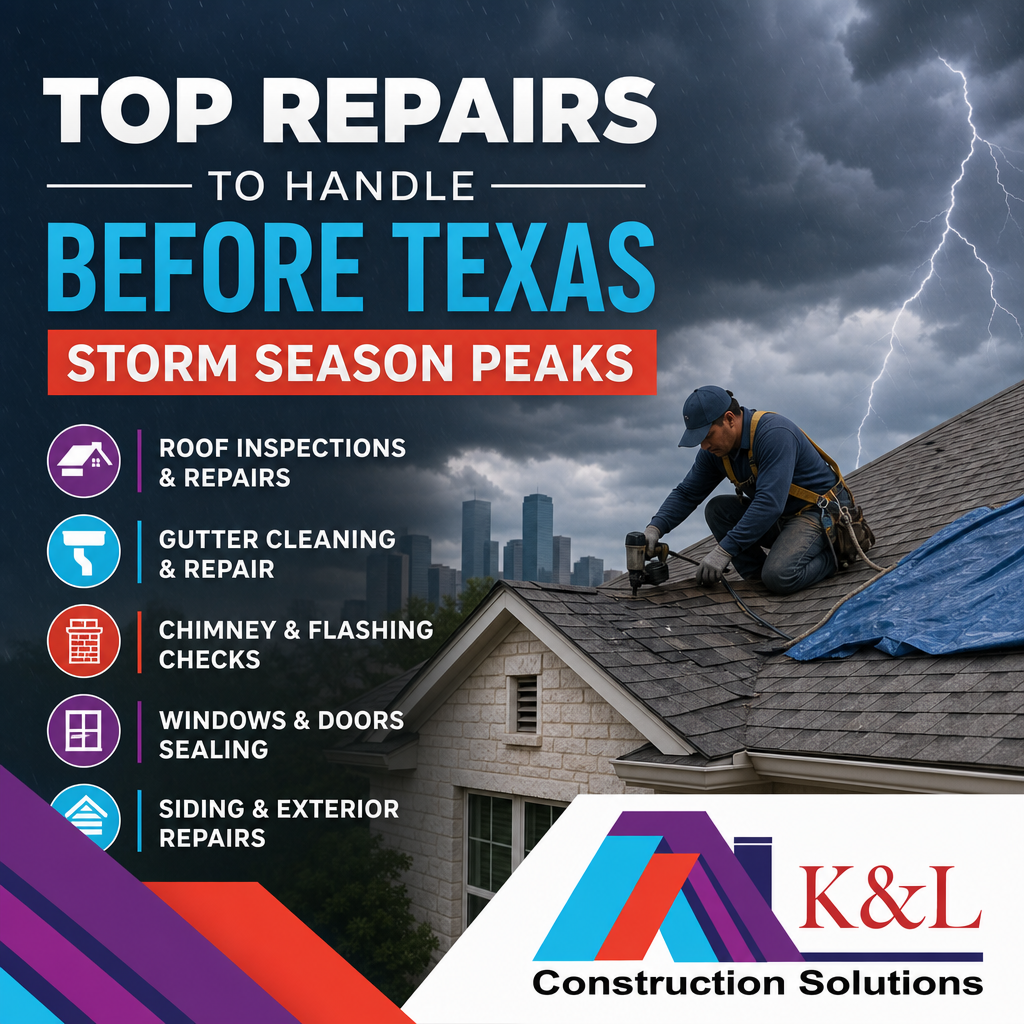 Top Repairs to Handle Before Texas Storm Season Peaks